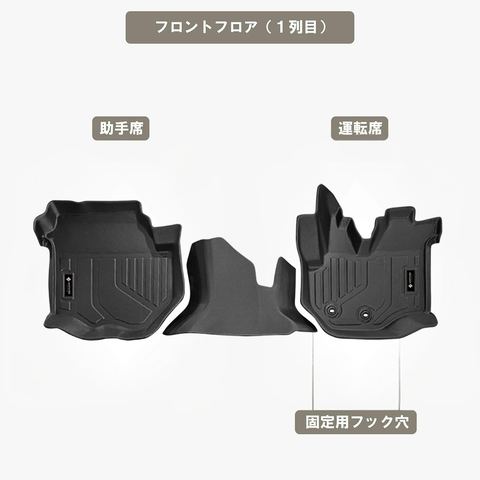 ハイエースバン 立体フロアマット 立体マット | CAPPA 13